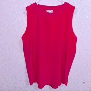 Calvin Klein Performance Dropped armhole tank tops women’s xl pink